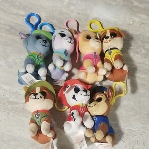 TY Paw Patrol  Plush Clip On Keychain